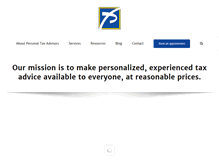 Tablet Screenshot of personaltaxadvisors.ca